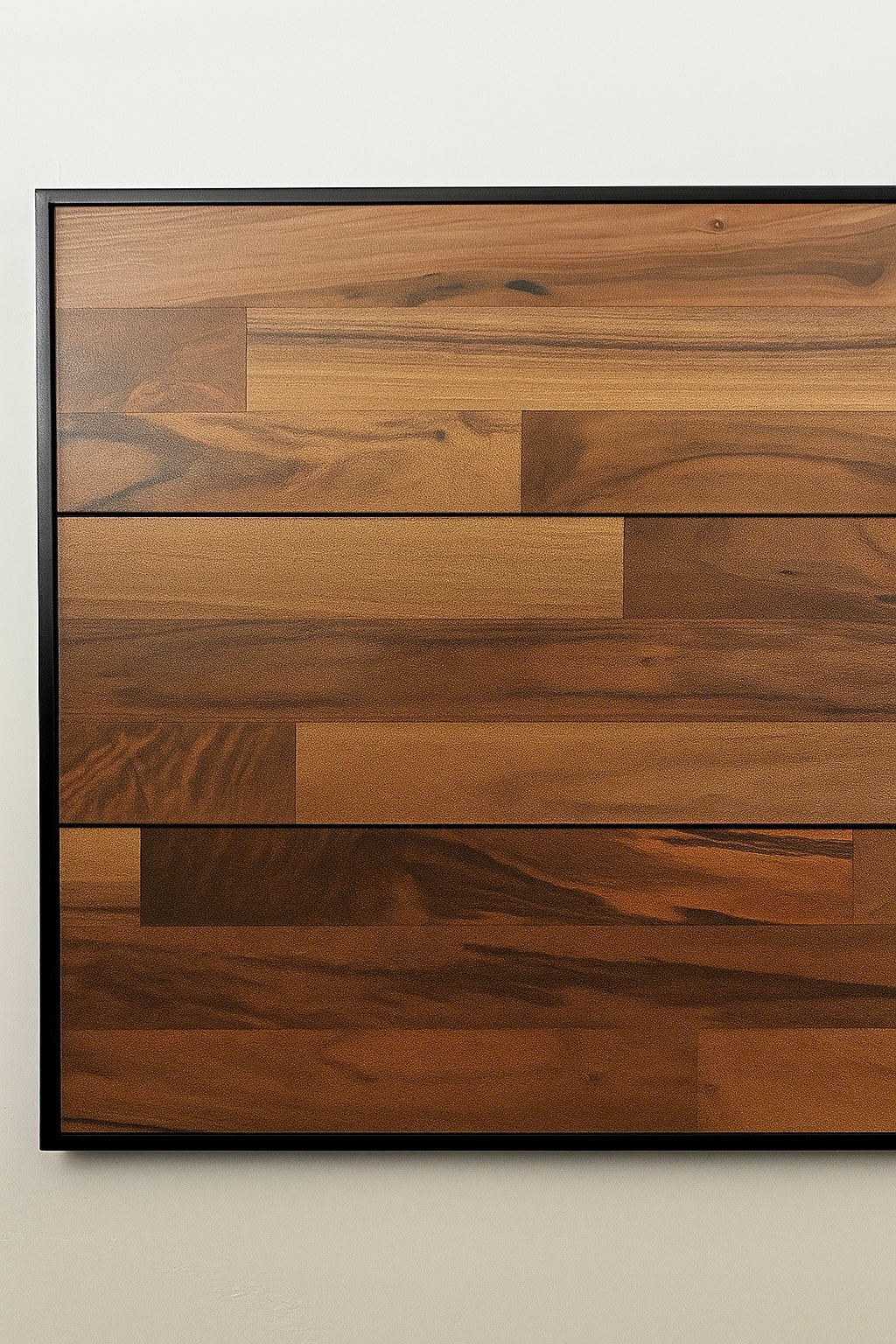 CABECERA QUEEN SIZE "FLOTANTE ESTILO INDUSTRIAL" NOGAL. Cabecero moderno elegante y minimalista. Diseño sofisticado.