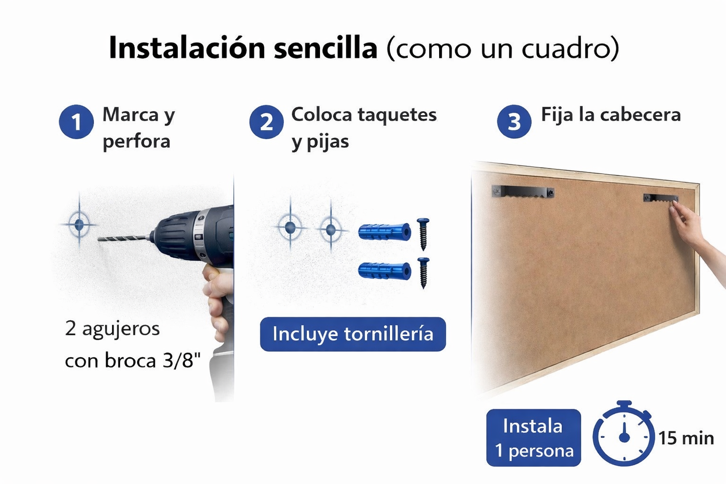 CABECERA INDIVIDUAL "FLOTANTE ESTILO INDUSTRIAL" MAPLE. Cabecero moderno, elegante y minimalista. Diseño sofisticado.