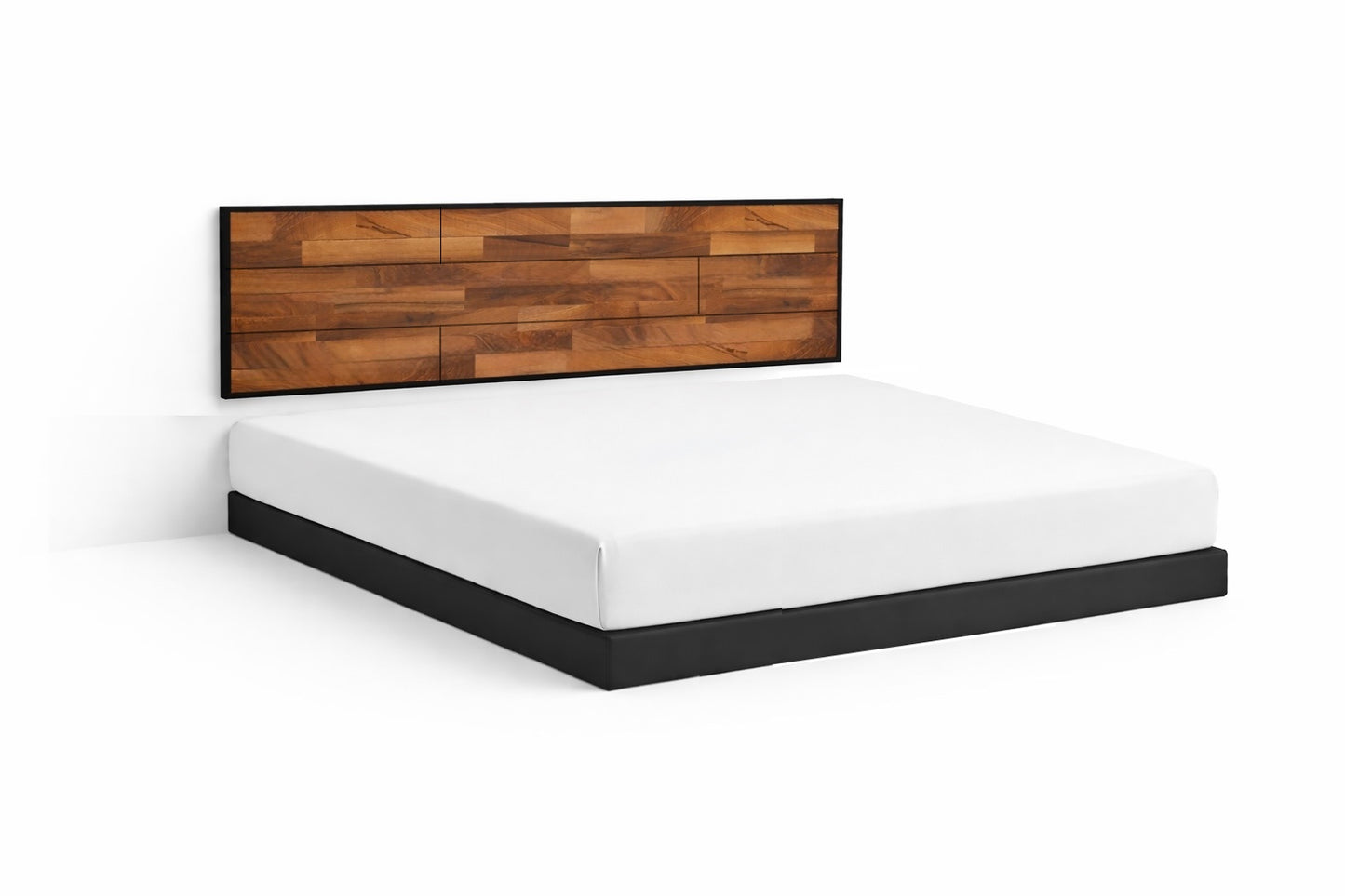 CABECERA KING SIZE FLOTANTE "ESTILO INDUSTRIAL" MODELO NOGAL. Cabecero moderno, elegante y minimalista. Diseño sofisticado.