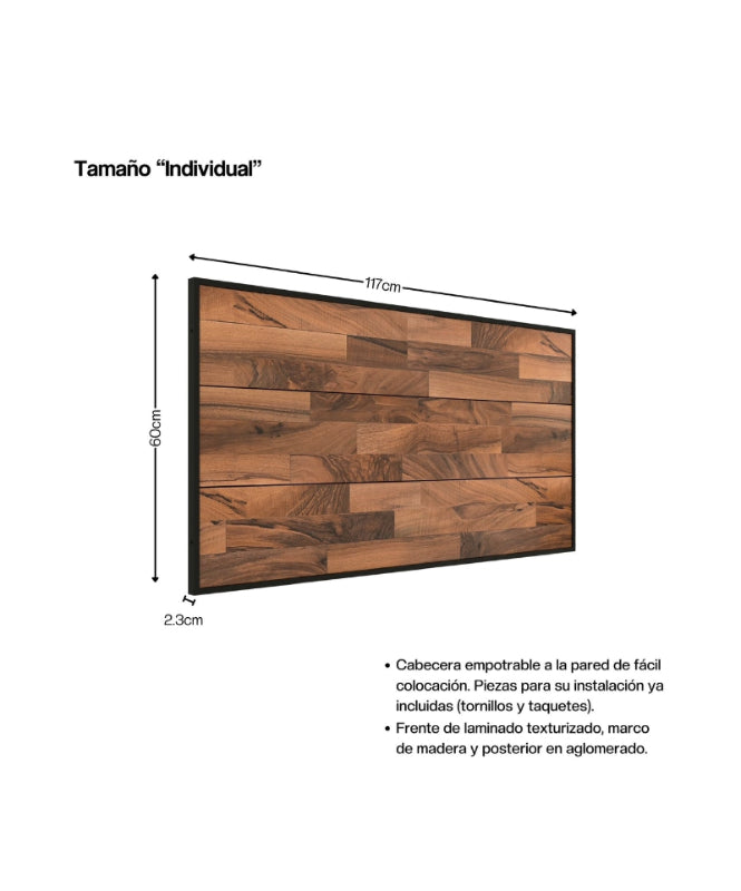 cabecera-individual-color-nogal-de-marco-negro-con-texto-descriptivo-del-producto-con- medidas
