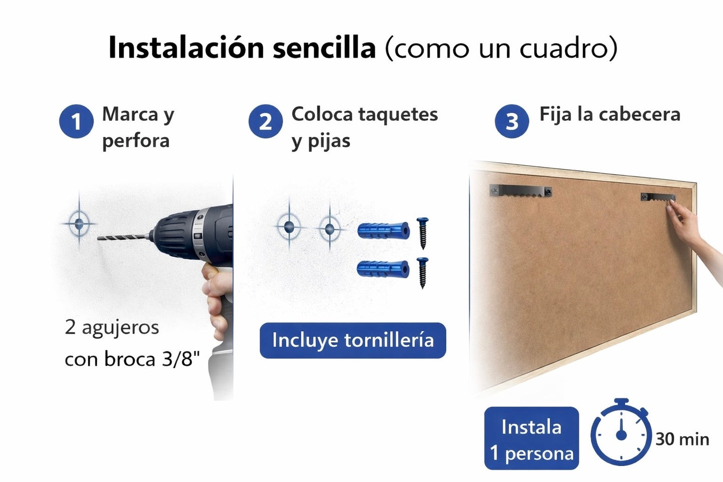 CABECERA KING SIZE "FLOTANTE ESTILO INDUSTRIAL" MODELO MAPLE. Cabecero moderno, elegante y minimalista. Diseño sofisticado.